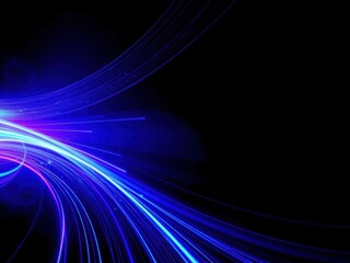 Abstract blue and purple dynamic background with futuristic vivid neon swirl lines and light effect, neon, abstract