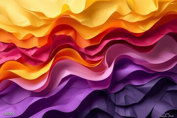 Fototapeta premium Yellow Orange Purple Abstract Gradient Background with Texture and Fiery Effects