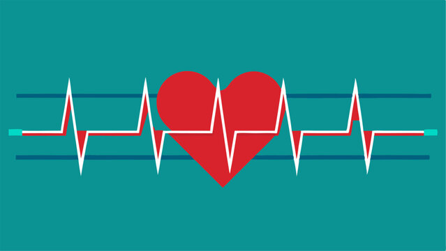 Electrocardiography Heartbeat Line monitor.