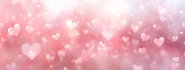 Pastel Background with Hearts for Romantic Occasions Mother's Day Valentine's Day Birthday