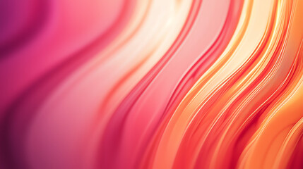 Beautiful gradient texture transitioning from pink to orange with flowing waves in a soft color palette