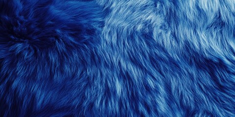 Blue fur with a blue background. The fur is very long and has a lot of texture
