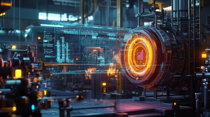 Exploring digital twin visualization in a futuristic industrial mac environment