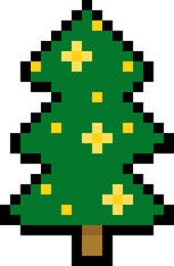 Obraz premium Pixel Art Christmas Tree