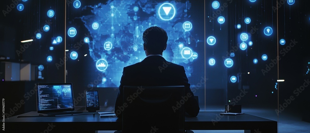 Poster virtual security insights innovative encryption practices for efficient business operations