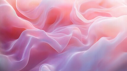 Obraz premium Soft Flowing Fabric Texture in Pastel Pink and Lavender Hues