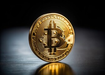 Golden Bitcoin Cryptocurrency Ecommerce Fashion Photography