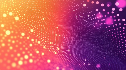 Colorful Abstract Background with Dots and Light Effects