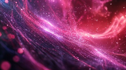 Obraz premium Abstract Digital Cosmic Background with Vibrant Purple and Pink Tones