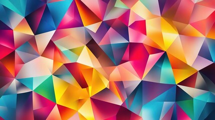 Obraz premium Colorful Geometric Abstract Background With Triangular Shapes