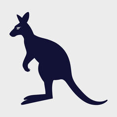 kangaroo silhouette vector art and illustration