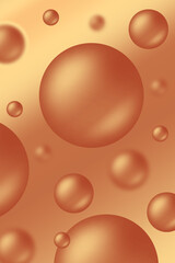 Water drops on gradient background bubble color concept graphic for illustration