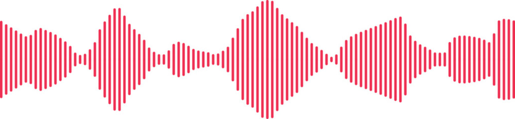 Sound waves collection. High frequency radio wave. Music equalizer. Interference voice recording. Sound wave set. Sound waves, Equalizer, Audio waves, Radio signal. Podcast Equalizer template. Vector 