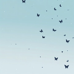 Obraz premium background with butterflies