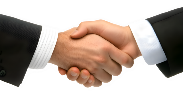 Professional Handshake Between Business Partners