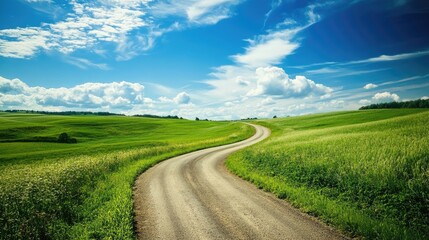 Fototapeta premium Winding Country Road