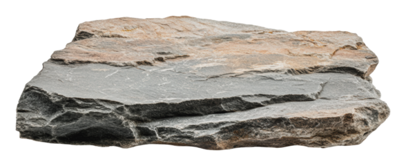 Natural stone slab for landscaping, cut out - stock png.