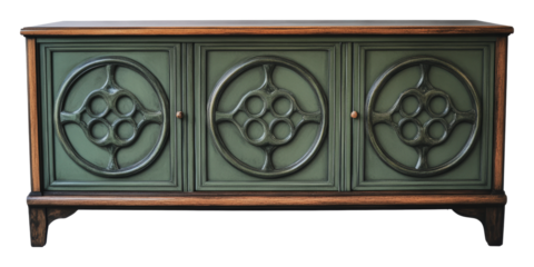 Unique vintage cabinet with elegance, cut out - stock png.