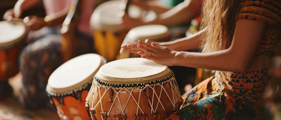 International Family Drum Circle: Rhythmic Celebration