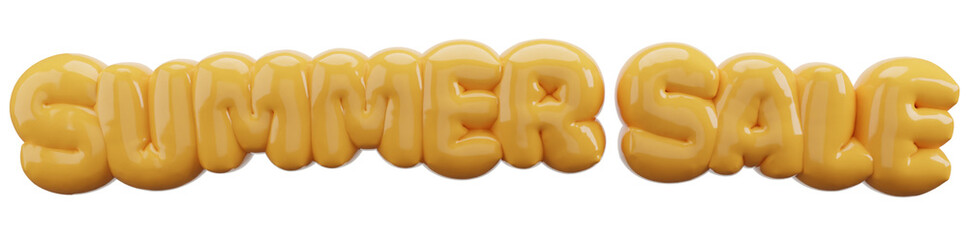 balloons letter 3d text isolated on transparent background 3d rendering