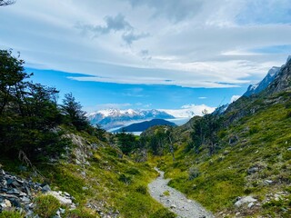 Chilean landscape and sky