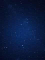 Dense cluster of stars forming a celestial map across a midnight blue sky, stars, sparkling, charting, night sky