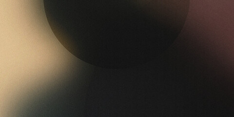Abstract dark moon background with gradient and noise effect