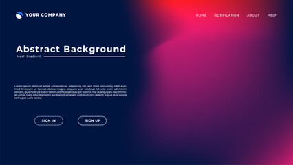 Mesh gradient abstract background for your landing page design. Minimal background for website designs
