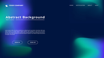 Obraz premium Mesh gradient abstract background for your landing page design. Minimal background for website designs