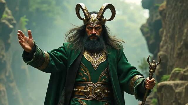 Norse Mythology, Loki is a trickster god in Norse mythology. He causes chaos and destruction. He is involved in events leading up to Ragnar&ouml;k, the end of the world in Norse myth.