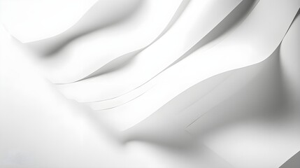 Obraz premium folded sheets of white paper isolated on white background