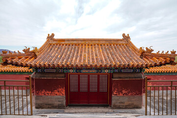 Tibetan architecture in the Four Great Regions of Summer Palace in Beijing.