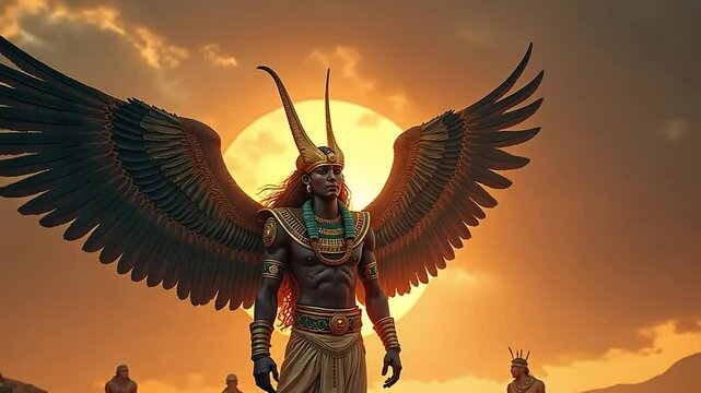Set is the god of chaos, storms, and the desert. He is often seen as a rival to Osiris and Horus.