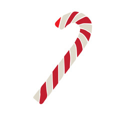 Fototapeta premium Vector hand drawn sketch doodle colored Christmas candy isolated on white background