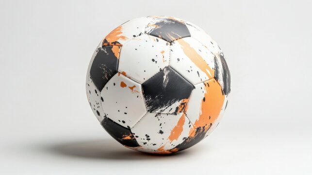 a vibrant soccer ball with a unique design for sports enthusiasts
