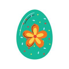 Decorated Egg Vector Illustration