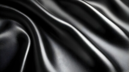 Fototapeta premium Black Leather Texture Background
