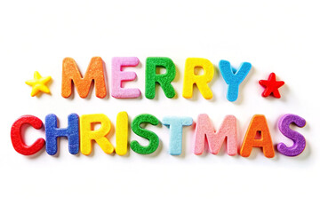 Fototapeta premium Colorful felt letters spelling 