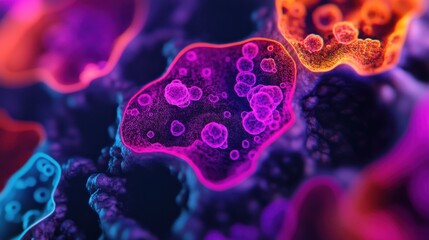 Vibrant Digital Depiction of Stem Cells in Detail