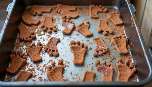 Freshly baked chocolate chip cookies cooling on a baking sheet