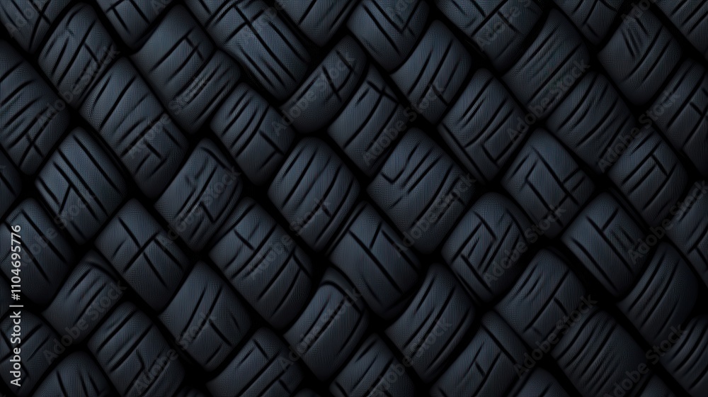 Poster intricate tire tread patterns in abstract design