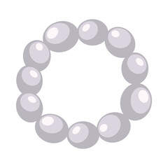 Pearl Necklace Vector Illustration