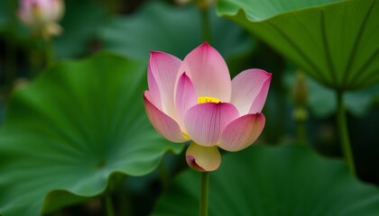 Obraz premium Pink Lotus Flower in Bloom