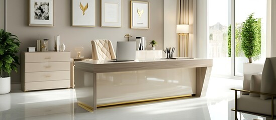 The luxurious entry area boasts an elegant stairway, immediately impressing guests as they enter the home, loft apartment.