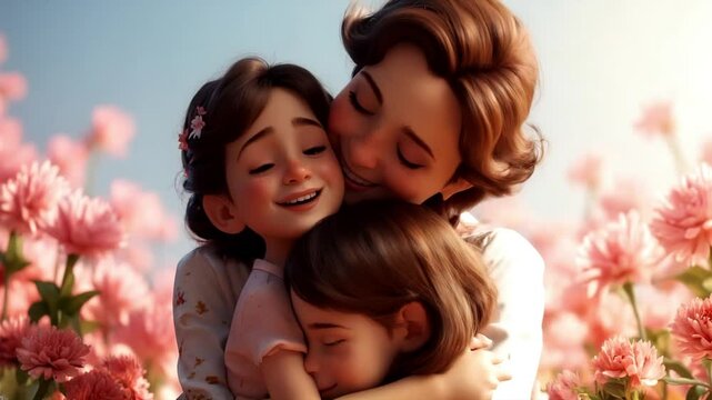 A mother and her child. Portrait. Mother's Day Concept. 06.