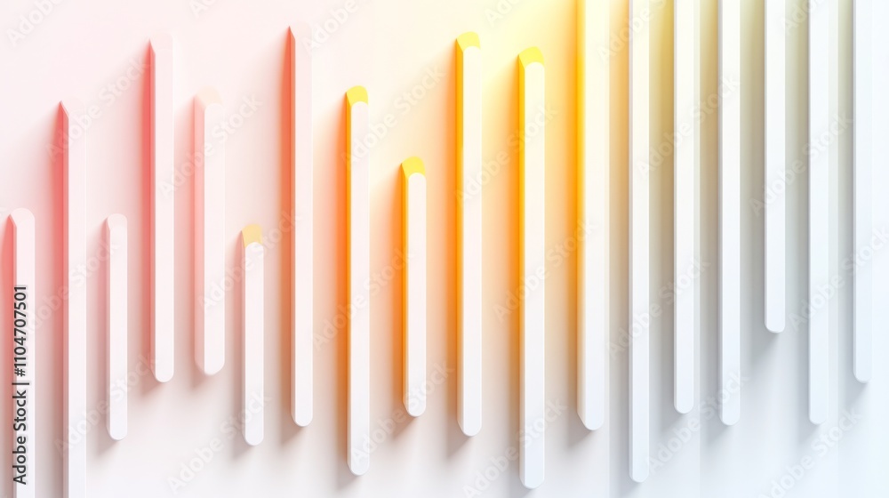 Poster abstract colorful pattern with vertical lines and gradient effects