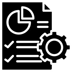 Fototapeta premium Productivity Report Icon