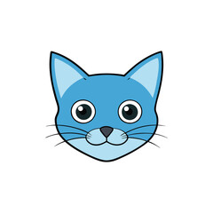 cat head vector illustration