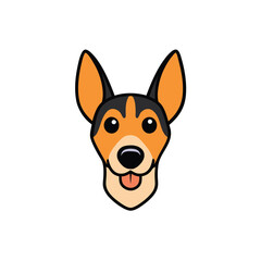 dog head vector illustration