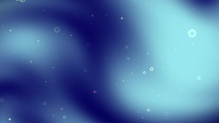 Blue gradient background with white and pink stars and white circles. Suitable for party invitations, social media graphics, and digital designs. - Powered by Adobe